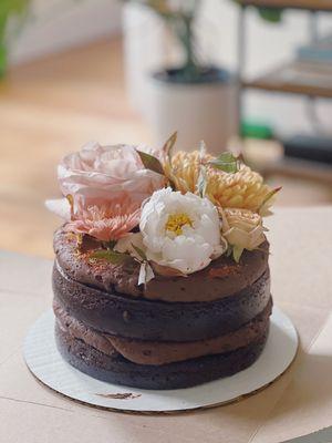 Chocolate Cake, Salted Dark Chocolate Espresso Buttercream