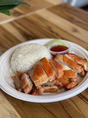 Grilled Chicken with ginger garlic rice. Delicious!!!