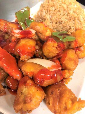 Sweet & Sour Chicken is found on our Chinese Food menu.