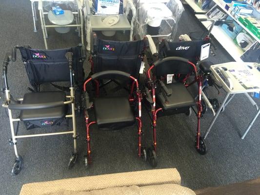 Rollators, walkers in stock