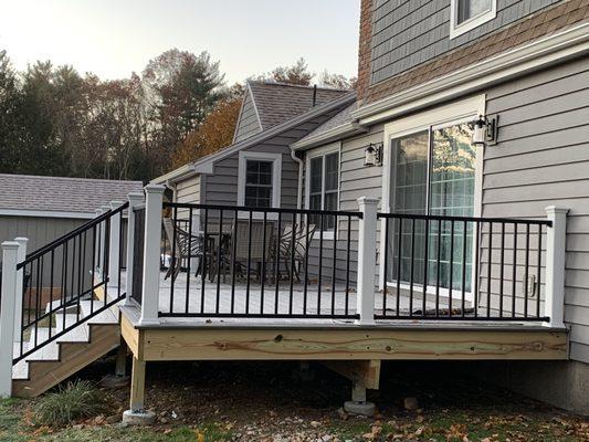 Love our new deck!  They helped me create my vision on aluminum railings and posts.