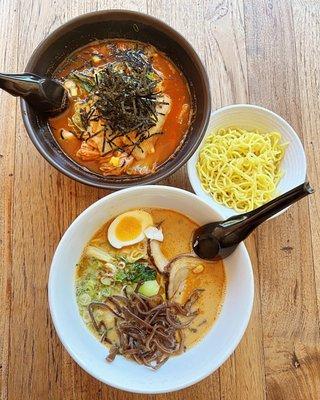 Kimchi and spicy miso