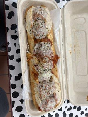 Hot meatball sub... my fave