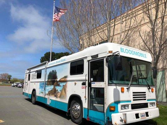 Record day with Northern California Community Blood Bank with a whopping 22 donations.