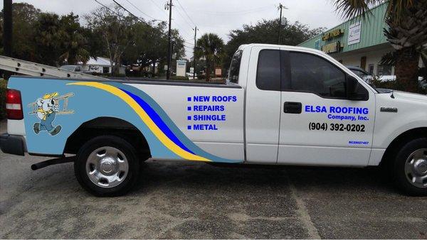 Elsa Roofing Truck to the rescue!