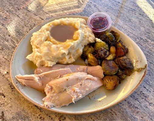 Roasted Turkey Plate $15.50