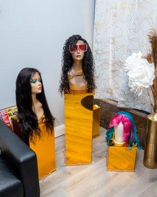 variety of wigs custom, and online orders.