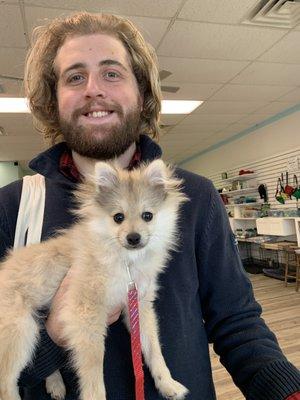 So happy to graduate puppy training!