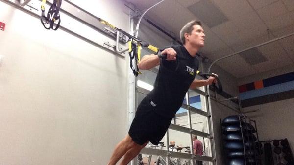 Utilizing the TRX will strengthen your stabilization muscles.