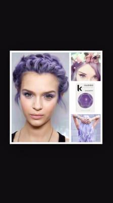 The beauty of product allows you to manipulate your hair to do so many things. # Color # Beauty!