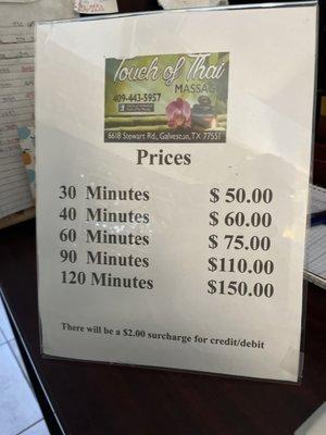 Prices