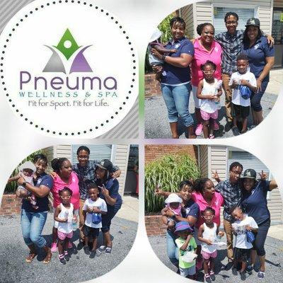 Pneuma would like make a special shoutout to Carla Morton and Ms. Tina for inviting Pneuma to give chair Massages.