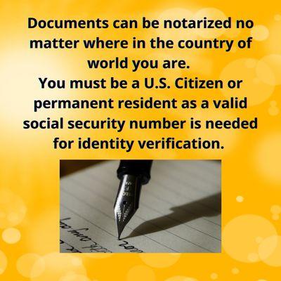 We probably now offer online notarization