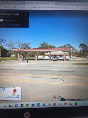 Store frontage from google view