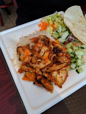 Chicken gyro plate