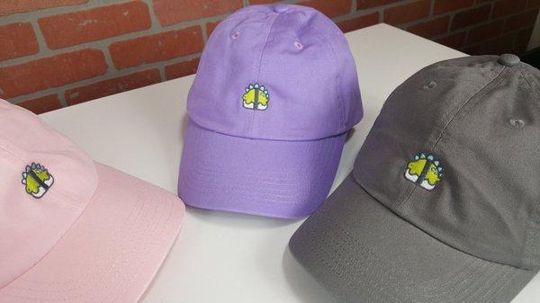 Dad hats with custom embroidered logos - did you know you can mix and match hat colors without paying more!?