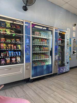 VENDING MACHINES SNACKS, DRINKS, and Laundry Supplies