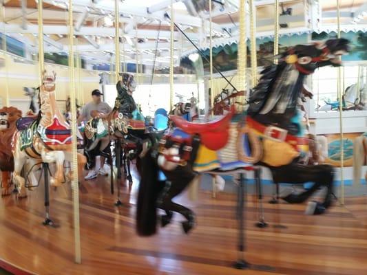 Circa 1912. Relocated to Museum Row this carousel is has been beautifully restored.