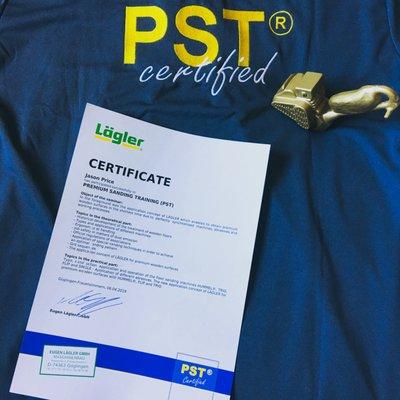 Lägler PST certificate! A very rewarding experience