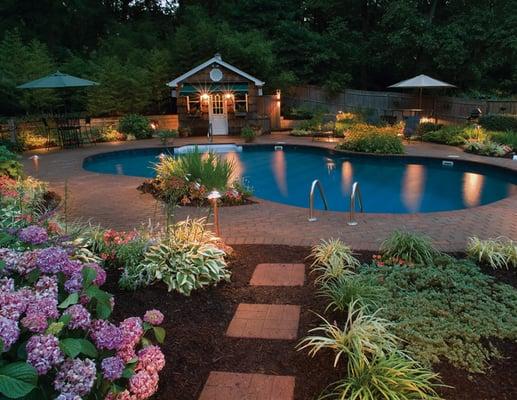 Extend your pool time into the evening with our beautiful lighting additions!