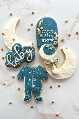 Baby themed cookies