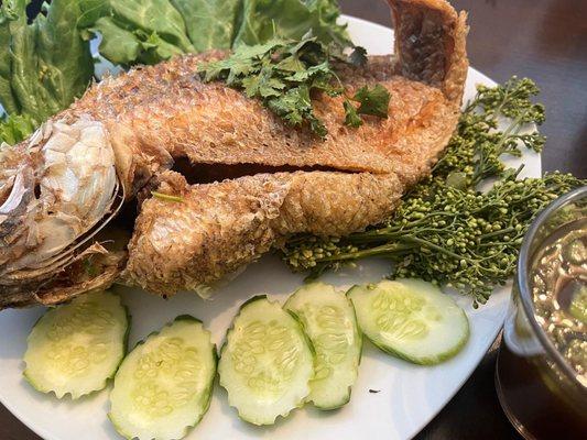 32. Fish with Tamarind Sauce Dish