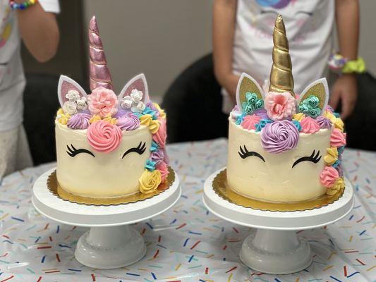 Funfetti Unicorn Cakes