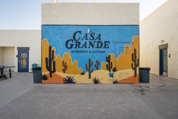 Wall mural of Casa Grande.