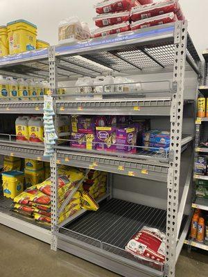 Brolic shelves for heavy items. It's about time! The old ones were collapsing.