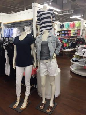 I love the look the mannequin with the jean jacket!