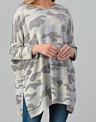 Crepas Plus Size Camp Top