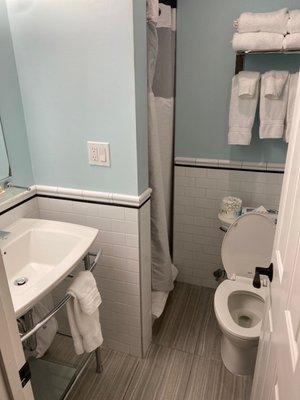 Toilet sink and shower in a 6 foot X 6 foot space