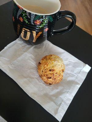 Ham and cheese scone