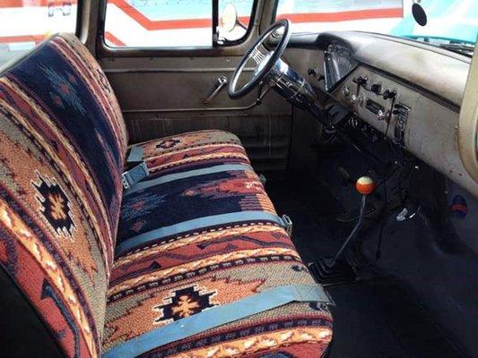 Custom classic truck seats