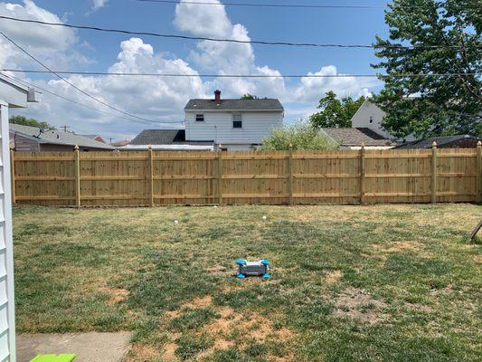 Fence work by Michael, Russ, and Zack. Great work.