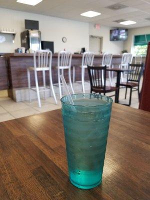 Counter top seating.