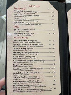 Wine List