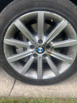 A damaged rim!