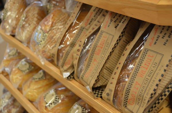 Locally made Stone House Bread is among the wide selection of baked goods we have to cure your carb cravings!