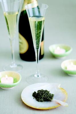 Not only does caviar and champagne look perfect together, but they taste perfect together, too