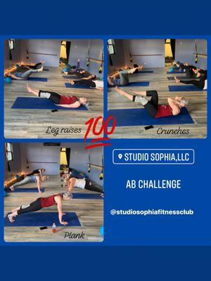 Monthly challenge in Power Pilates Class