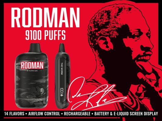 The only retailer in Colorado Springs carrying the limited edition Dennis Rodman 9,100 puff disposable vapes!