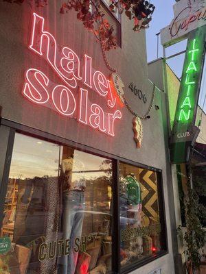 Haley Solar's storefront on Eagle rock blvd