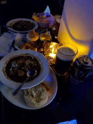 Sliders, gumbo and Guinness