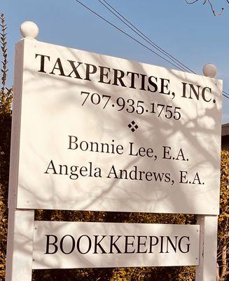 Taxpertise, Inc. - Enrolled Agents: Bonnie Lee and Angela Andrews; Bookkeeping Services offered.