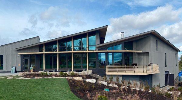 Minnewaska State Park Preserve Visitor Center, custom metal roofing system.