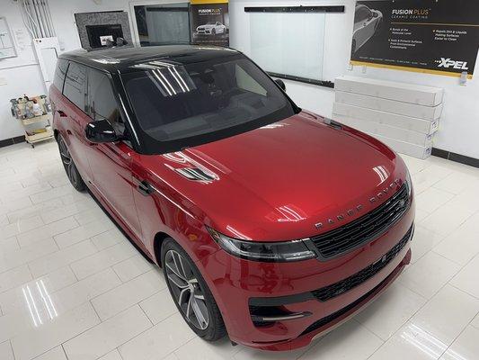 2023 Range Rover XPEL Ultimate paint protection film and Fusion Ceramic Coating