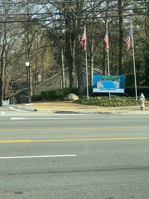 Turn Across the street from this subdivision entrance