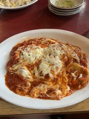 Spinach and cheese ravioli