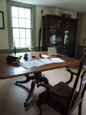 Melville's study, where he wrote "Moby-Dick."